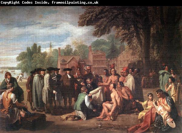 WEST, Benjamin The Treaty of Penn with the Indians.